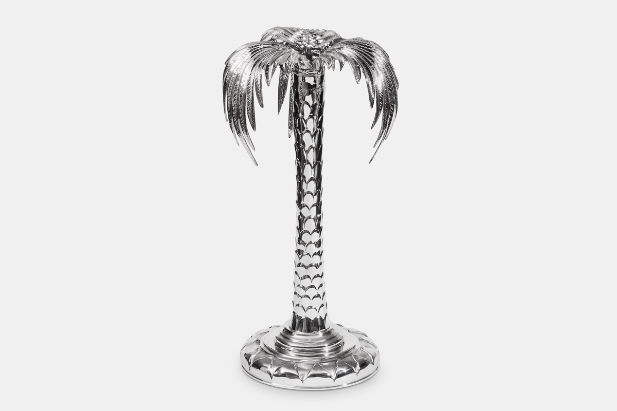 Sterling silver 'Palm Candestick' designed by Michael Galmer. Photography by [ZeO] Productions.